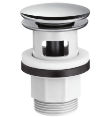 Донный клапан Hansgrohe Push-Open 1 1/4 для раковин с переливом хром 50105000