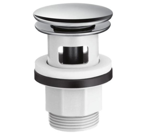 Донный клапан Hansgrohe Push-Open 1 1/4 для раковин с переливом хром 50105000