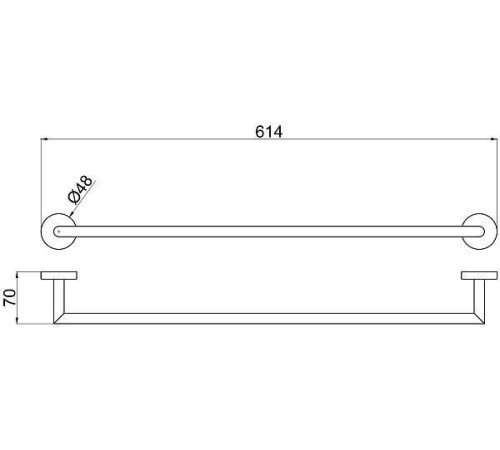 Полотенцедержатель Allen Brau Priority хром 6.31011-00