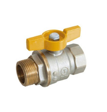 Кран шаровой для газа Giacomini R734G 1/2 ВР-НР рычаг R734GAX003