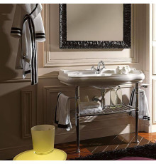 Консоль с раковиной Kerasan Retro 100х54.5 см напольная хром 7602/105001/730090