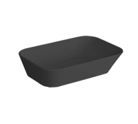 Раковина-чаша Simas Wave 60х42х16.5 см без отверстия черная матовая WA04 nero matt