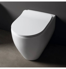 Унитаз напольный приставной Kerasan Flo 55 см безободковый универсальный выпуск 311901