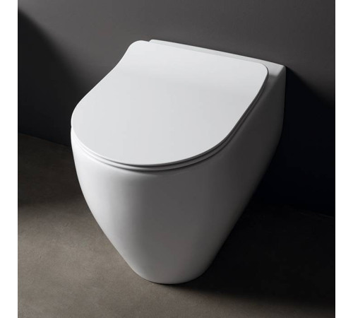 Унитаз напольный приставной Kerasan Flo 55 см безободковый универсальный выпуск 311901