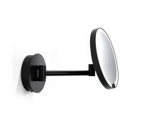 Зеркало косметическое Decor Walther Just Look WR 21.5 см LED 5x аккумулятор черный 0125660