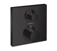 Термостат hansgrohe Ecostat Square для 2 потребителей внешняя часть матовый черный 15714670
