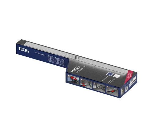 Комплект дренажного канала TECE TECElineo 65х1000 мм с сифоном и манжетой 15301100