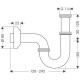 Сифон трубчатый Hansgrohe 53010000