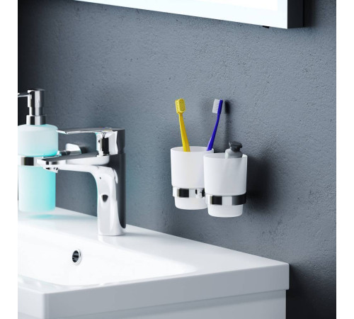 Стакан для зубных щеток двойной AM.PM Sense L с держателем A74343400