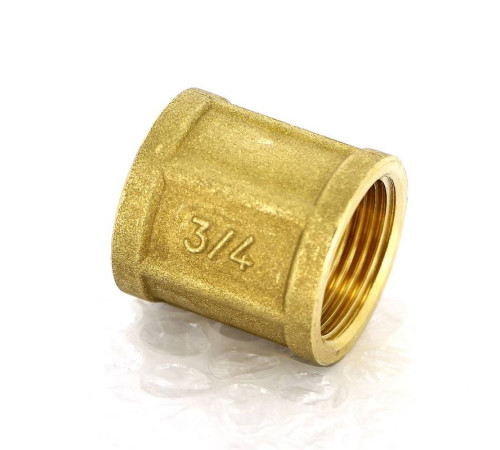 Муфта латунная Tiemme 1 x 3/4 дюйма ВР-ВР 1500059