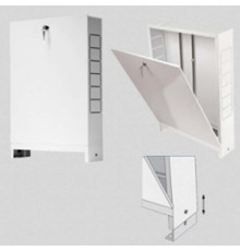 Шкаф коллекторный встраиваемый Uni-Fitt 740х670-760х125-195 мм 482W3000