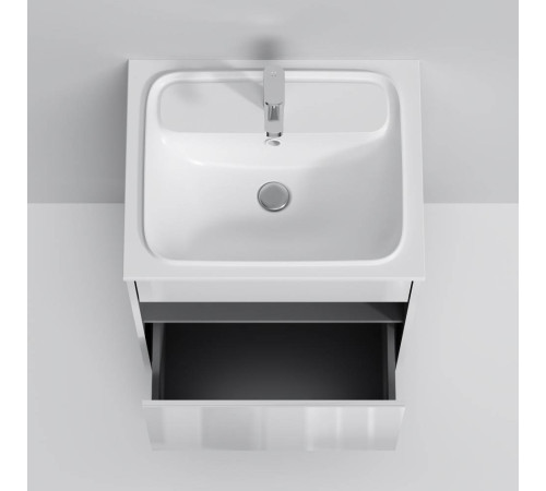 База под раковину AM.PM Func 60 см с нишей и 1 ящиком белый глянец M8FFUX0601WG