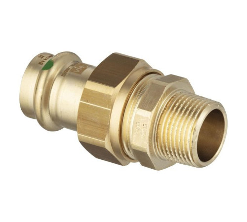 Муфта переходная Viega Sanpress бронза 22 мм х 1/2 ВР 142674