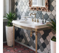 Консоль напольная с раковиной TW Bristol 874.2 105x56 см 1 отв. бронза TWBR874.2br/AR874bi*1