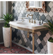 Консоль напольная с раковиной TW Bristol 874.2 105x56 см 1 отв. бронза TWBR874.2br/AR874bi*1