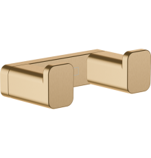 Крючок для полотенец двойной Hansgrohe AddStoris шлифованная бронза 41755140
