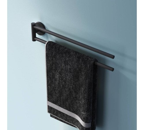 Вешалка для полотенец двойная поворотная AM.PM X-Joy черная A85A32622
