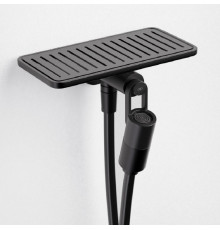 Душевой набор Alpi UP с гигиеническим душем и полкой matt black UP01NE