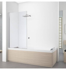 Шторка на ванну Novellini Young 85х151.6 см стекло прозрачное хром Y21V85-1K