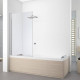 Шторка на ванну Novellini Young 85х151.6 см стекло прозрачное хром Y21V85-1K