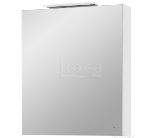 Шкаф зеркальный Roca Oleta 600х700х137 мм петли слева LED белый матовый A857645501