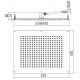 Верхний душ Bossini Dream-Rectangular 570x470 мм хром H38391.030