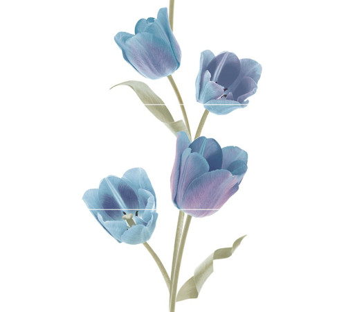 Панно из 3-х плиток Keros Tulips Frios 50х75 см х9999028466