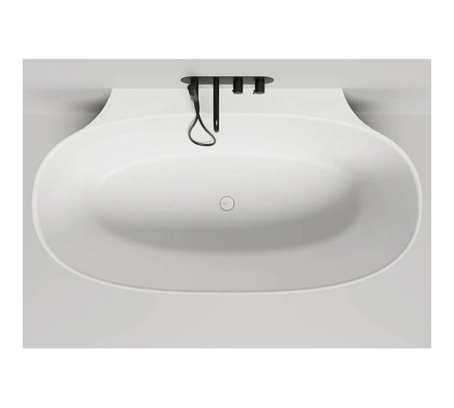 Ванна пристенная Salini Alda Wall 170х90х60 см S-Sense с сифоном и сливом-переливом 101915G