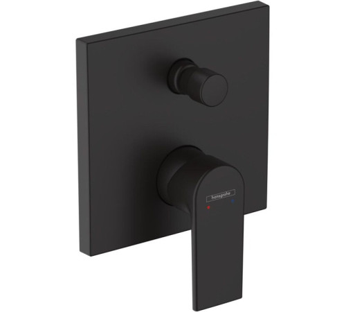 Смеситель для ванны hansgrohe Vernis Shape однорычажный скрытый монтаж матовый черный 71468670