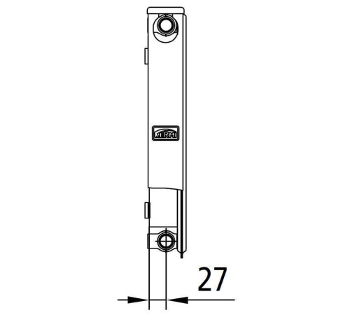 Радиатор стальной панельный Kermi therm-x2 Profil-K тип 11 500x600 мм боковое подключение FK0110500601N2Y RAL 9016