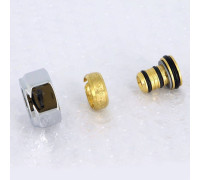 Соединитель обжимной Carlo Poletti 16(2.0) x M24x19 ВР хромированный для металлопластиковых труб A55502B