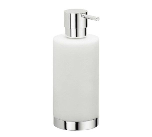 Дозатор для жидкого мыла настольный Colombo Design Nordic хром/белый B9324.CR-CBO