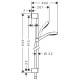 Душевой гарнитур Hansgrohe Croma Select E Multi UnicaCroma 90 см белый/хром 26590400