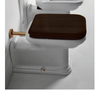 Унитаз напольный пристенный Kerasan Waldorf Prolungato 65х37 см белый 411601