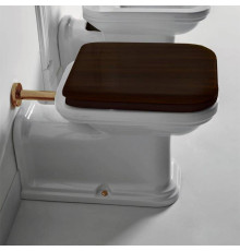 Унитаз напольный пристенный Kerasan Waldorf Prolungato 65х37 см белый 411601