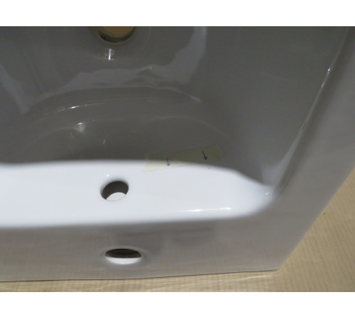 Биде подвесное GSI Pura 500x360 мм с отверстием под смеситель и переливом 8864111