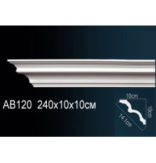 Карниз потолочный полиуретановый Perfect 115x115x2000 мм AB120