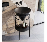 Металлическая структура напольная Kerama Marazzi Cono 44х77 см черный матовый CO.44\BLK.M