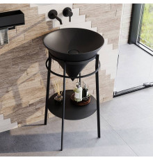 Металлическая структура напольная Kerama Marazzi Cono 44х77 см черный матовый CO.44\BLK.M