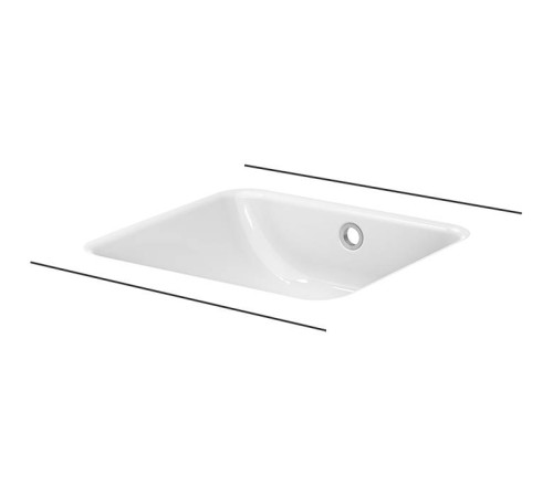 Раковина встраиваемая снизу Bette One 43.4х41.6х13 см без отверстия A135-000