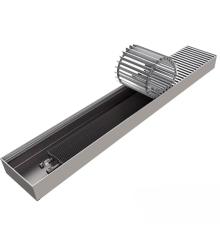 Внутрипольный конвектор КЗТО Бриз 200x100x1400 мм U-образное подключение БР2001001400U5АЛ12