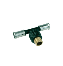 Тройник пресс PVDF HENCO 26х1х26 НР 14PK-260626