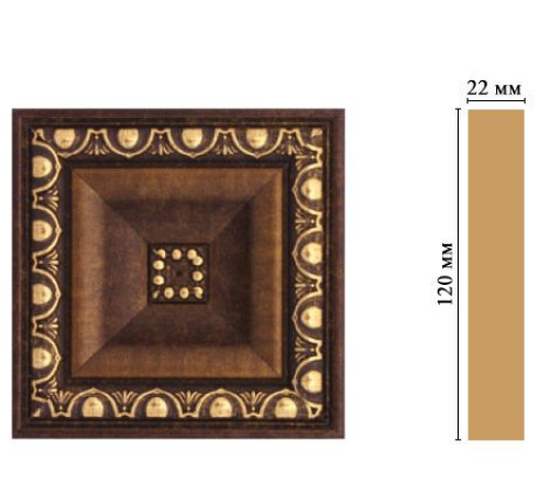 Вставка декоративная DECOMASTER D208 120х120х22 мм D208-56