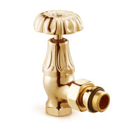 Клапан радиаторный угловой SR Rubinetterie Floral Old Style 1/2 золото 0337-1500D000