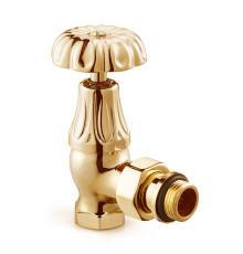 Клапан радиаторный угловой SR Rubinetterie Floral Old Style 1/2 золото 0337-1500D000