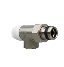 Вентиль отсекающий осевой Elsen 1/2x1/2 никелированный EVR10.3413