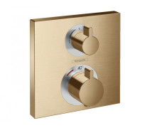 Термостат hansgrohe Ecostat Square для 2 потребителей внешняя часть бронза 15714140