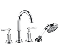 Смеситель на край ванны Axor Montreux на 4 отверстия внешняя часть 16550000