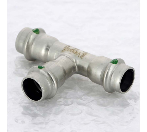 Тройник пресс Viega Sanpress Inox 15 мм нержавеющая сталь 435851