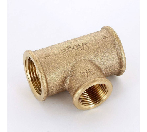 Тройник бронзовый Viega 1x3/4x1 ВР 264420